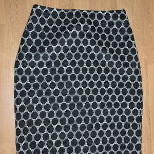 NWOT- Black/White pencil skirt Coldwater Creek Size 4